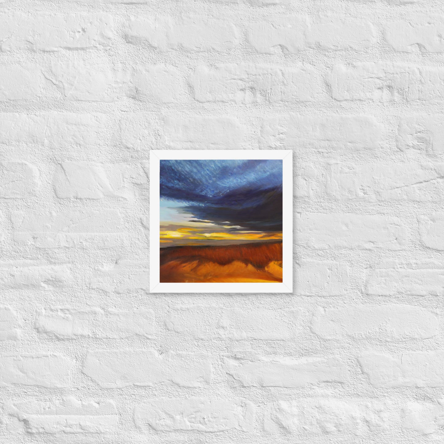 Sand Dunes at Sunset - Framed Matte Paper Poster
