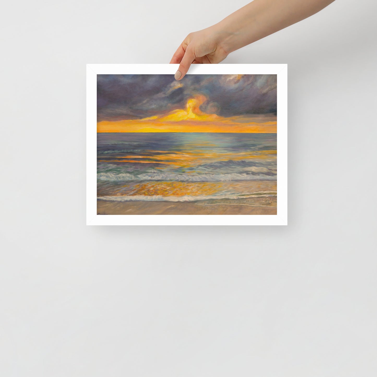 Sunset in Clearwater - Framed Matte Paper Poster
