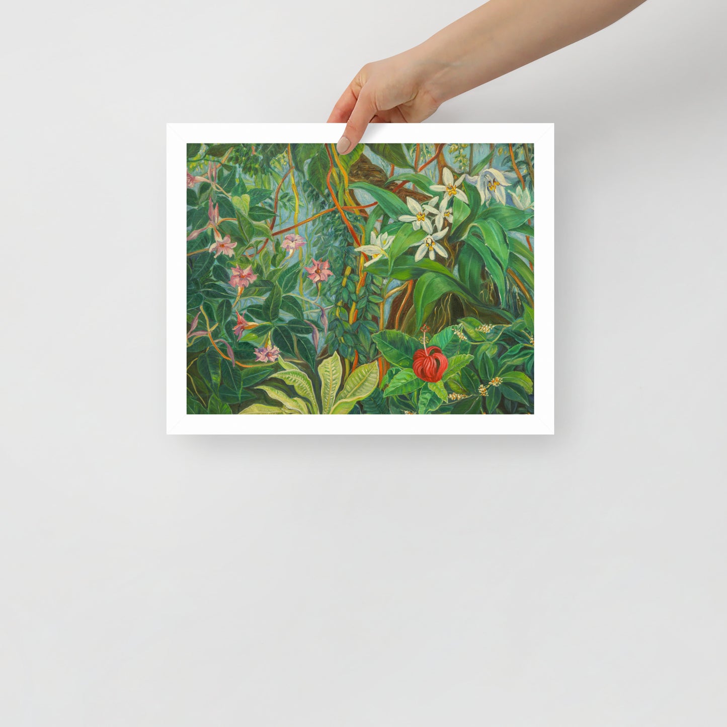 Tropical Bloom - Framed Matte Paper Poster
