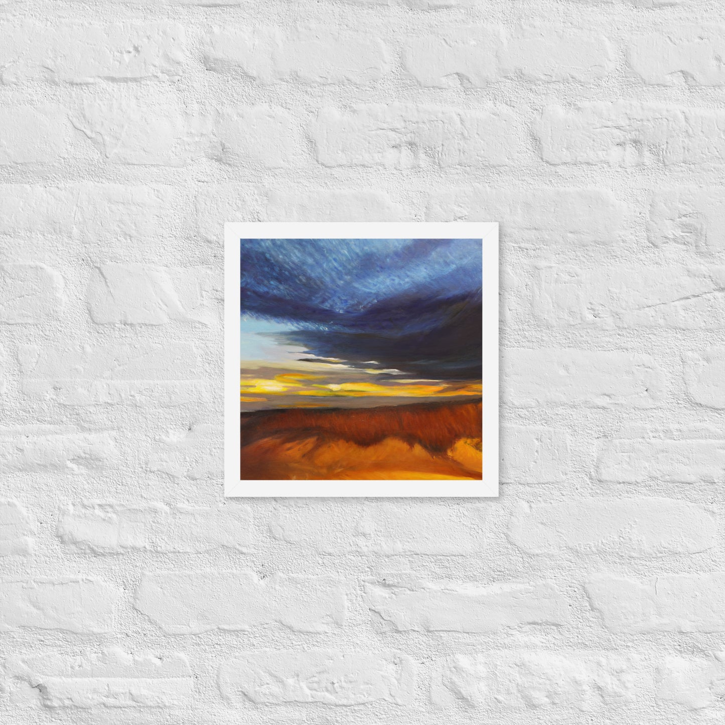 Sand Dunes at Sunset - Framed Matte Paper Poster