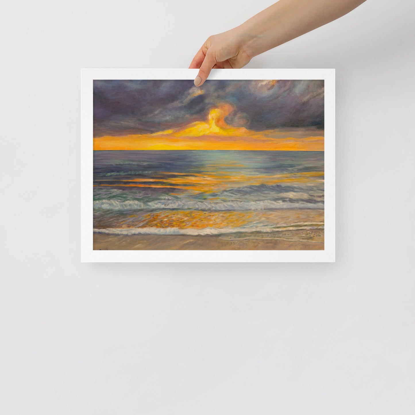 Sunset in Clearwater - Framed Matte Paper Poster