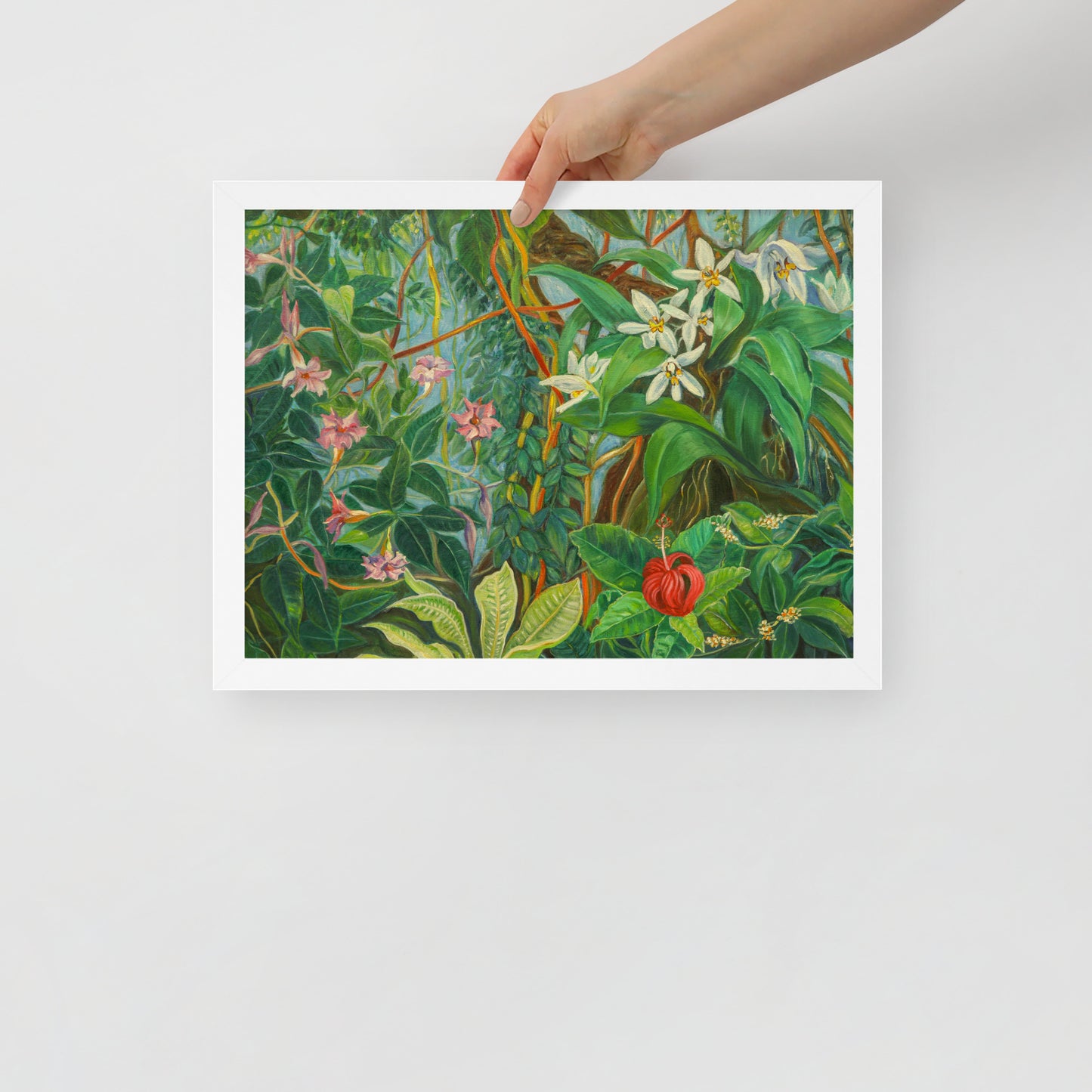 Tropical Bloom - Framed Matte Paper Poster