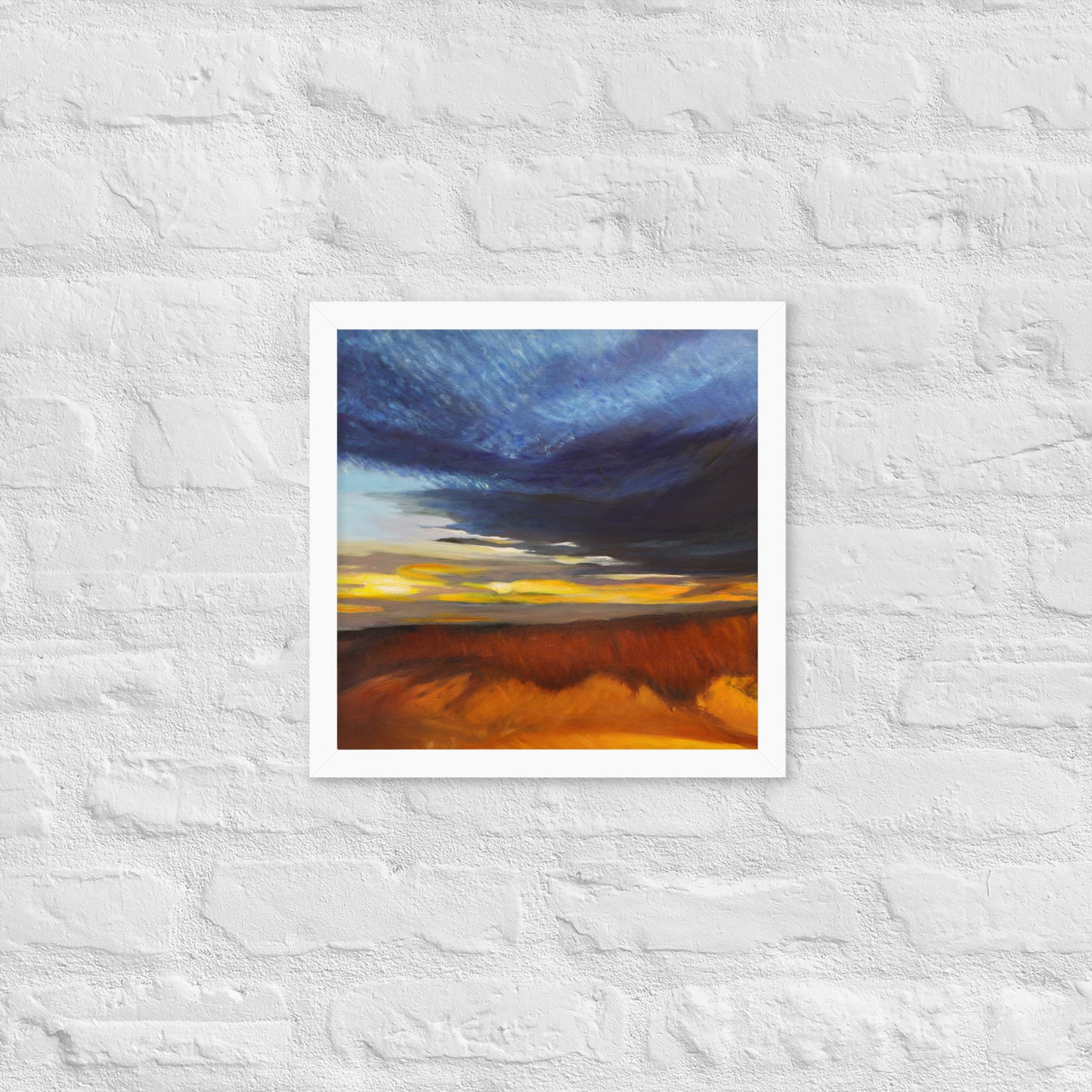 Sand Dunes at Sunset - Framed Matte Paper Poster