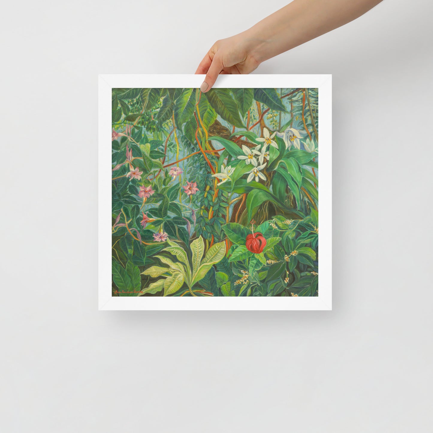 Tropical Bloom - Framed Matte Paper Poster