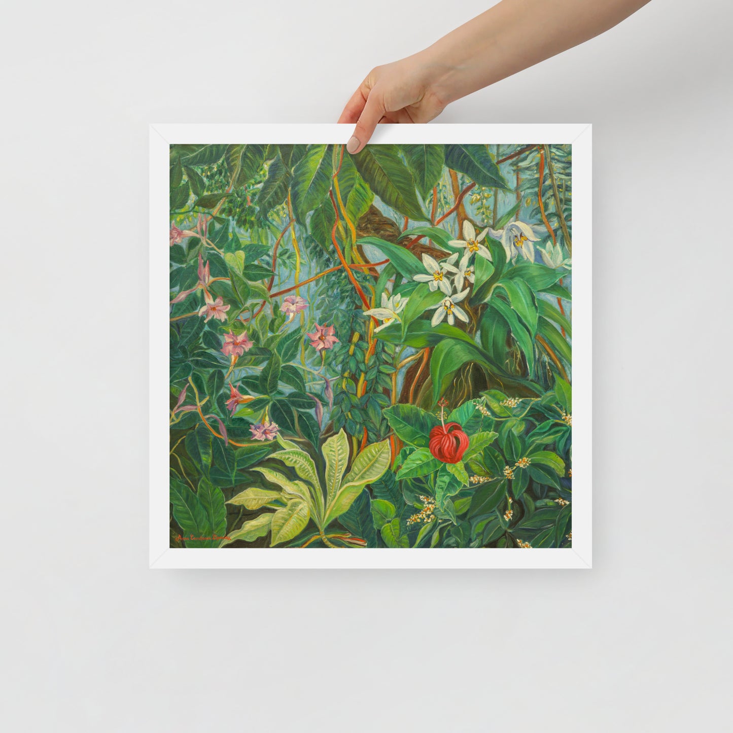 Tropical Bloom - Framed Matte Paper Poster