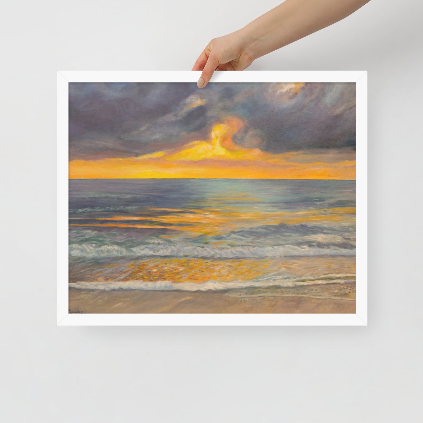 Sunset in Clearwater - Framed Matte Paper Poster