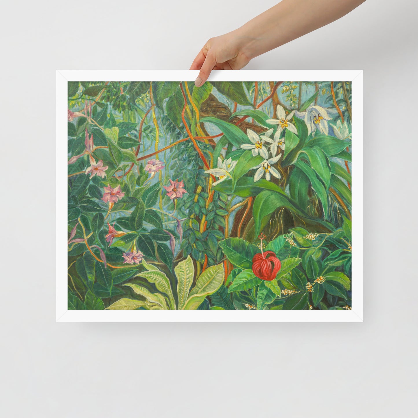 Tropical Bloom - Framed Matte Paper Poster