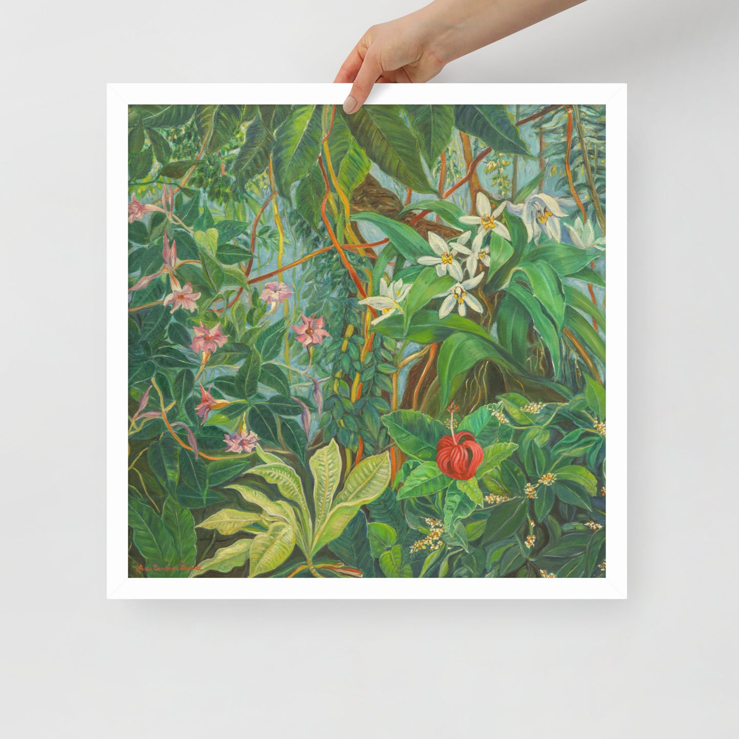 Tropical Bloom - Framed Matte Paper Poster