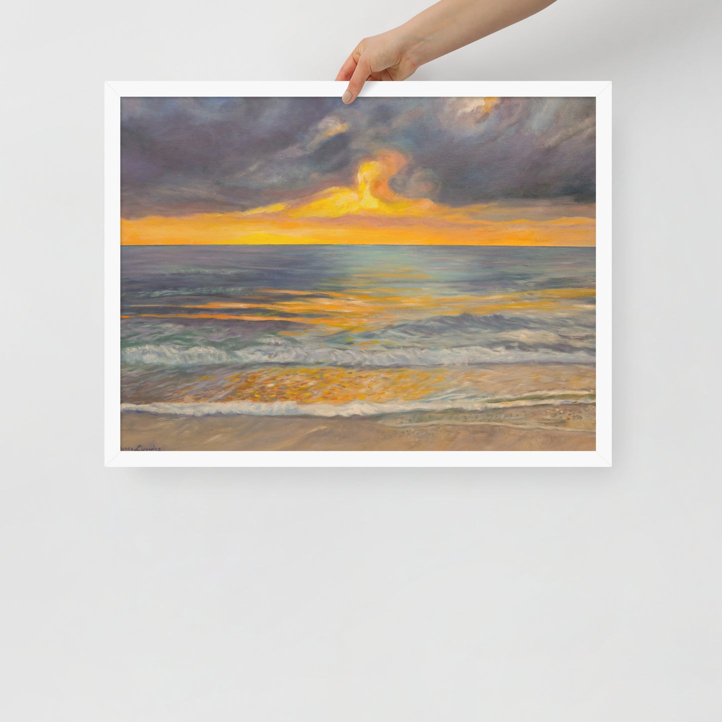Sunset in Clearwater - Framed Matte Paper Poster