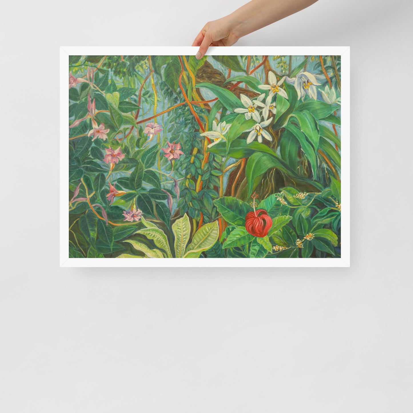 Tropical Bloom - Framed Matte Paper Poster