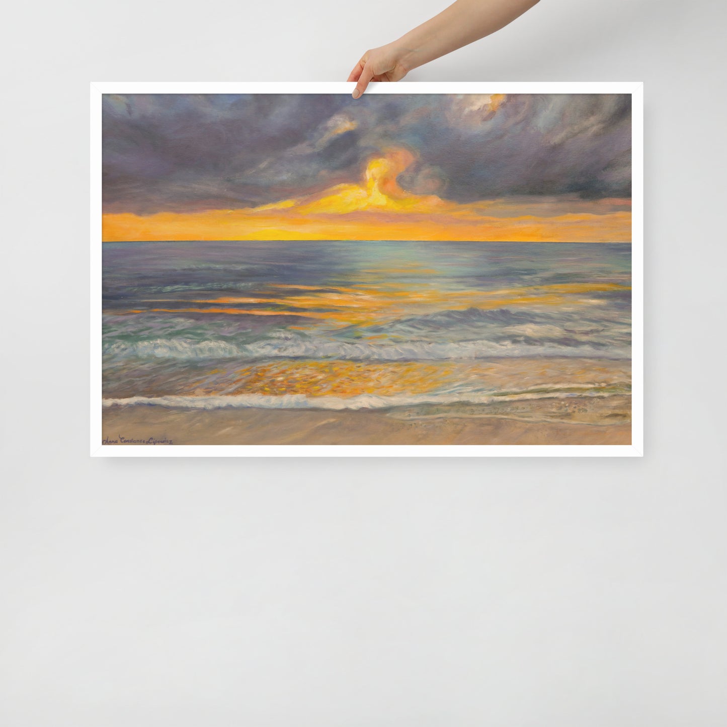 Sunset in Clearwater - Framed Matte Paper Poster