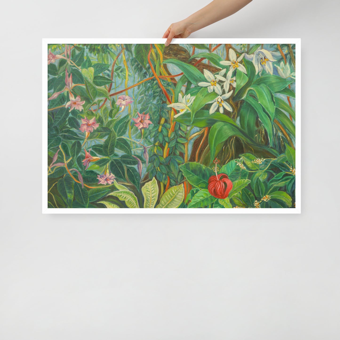 Tropical Bloom - Framed Matte Paper Poster